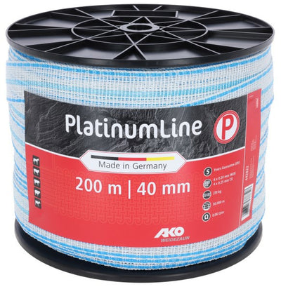 Nastro spaventoso Ako Platinumline 40 mm bianco-blu 200 m