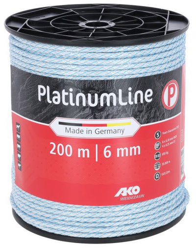 Cordone per recinzione Ako Platinumline 6mm 200m bianco blu