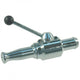 Rubinetto con occhiello in ottone cromato 34 x 19 mm con spruzzatore a getto con serratura