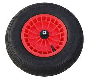 Ruota Fort 480400x8cerchio in plastica rosso asse 13 cm 2 strati
