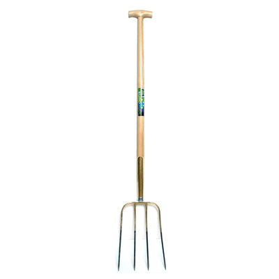 Mm eurotool productos horquilla para estiércol 4tds mango de pasador 100cm