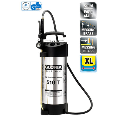 Nebulizzatore a pressione Gloria 510t acciaio inox 10 litri