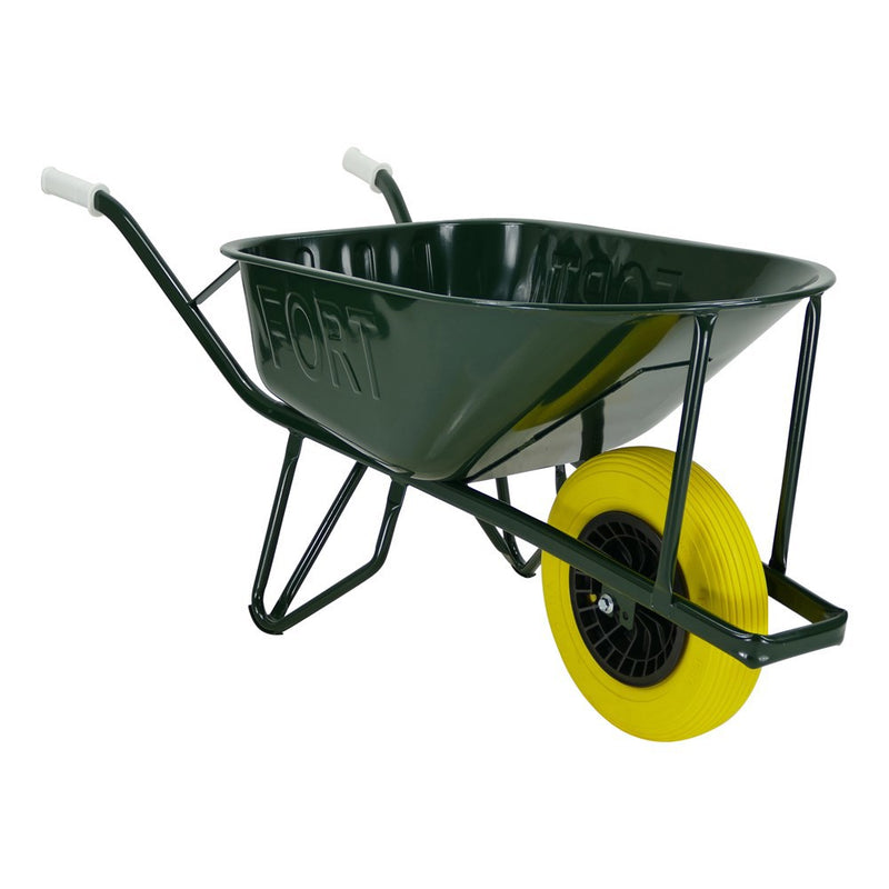 Carretilla Fort Products 80l chapa doble fondo pintada más rueda