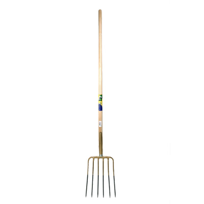 Mm eurotool productos horquilla para estiércol 6tds mango de pasador 135cm