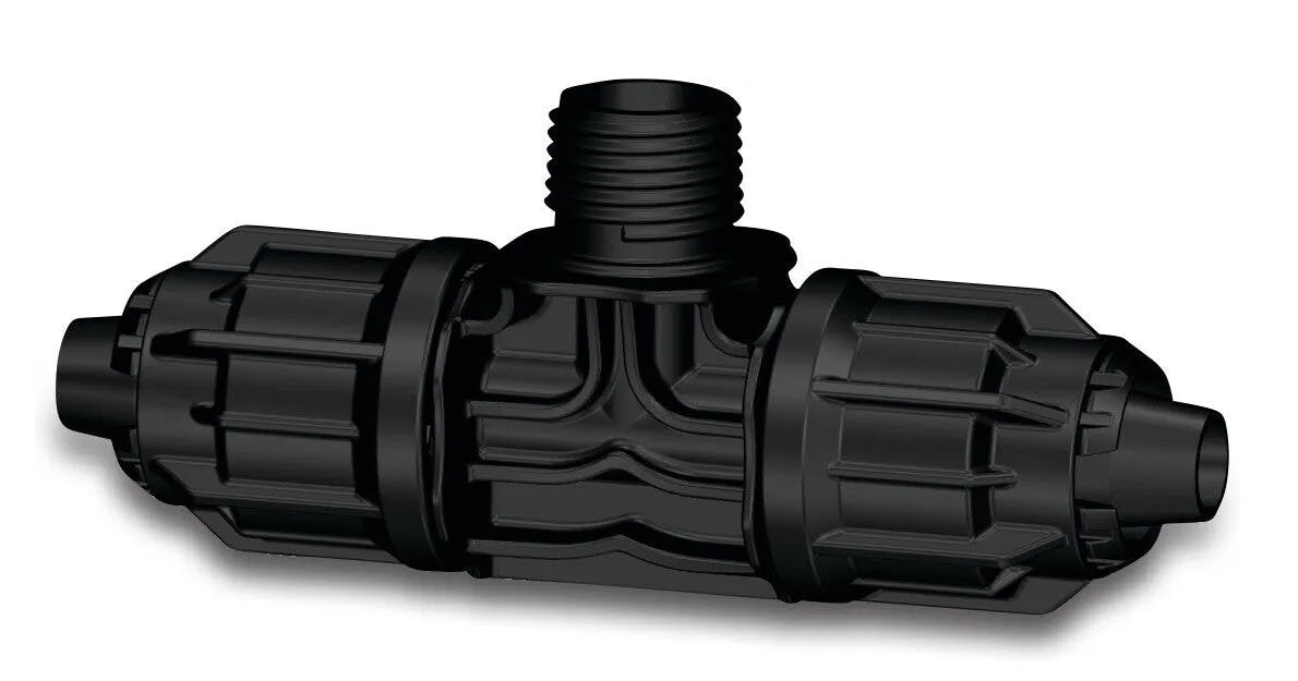 Productos pieza t 90 pp 16 mm q j x3 4 macho dr 6bar negro v manguera riego