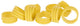 Anelli di pollo 16 mm gialli 20 pezzi