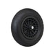 rueda 400x8 neumático 2 capas llanta plastico negro eje 13cm mm