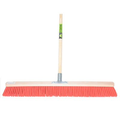 Scopa eurotool mm 80 cm porta bastone nylon rosso mm manico mm 150 cm