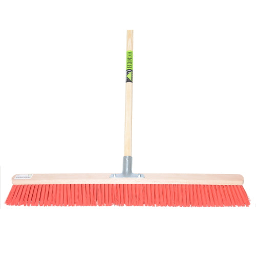 Scopa eurotool mm 80 cm porta bastone nylon rosso mm manico mm 150 cm