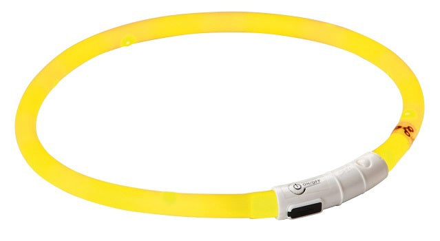 Kerbl maxi collare led sicuro giallo lunghezza 55 cm