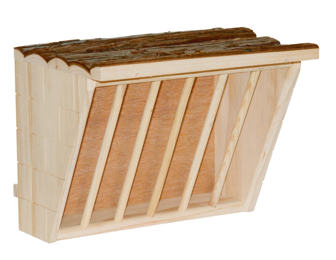 Kerbl producten hooiruif xl met zitplank nature 28 x 20 5 x 22 cm
