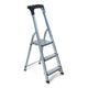 Z1 wicotex huishoudtrap 3-treeds alu (2+bordes) tot 150kg, met houder
