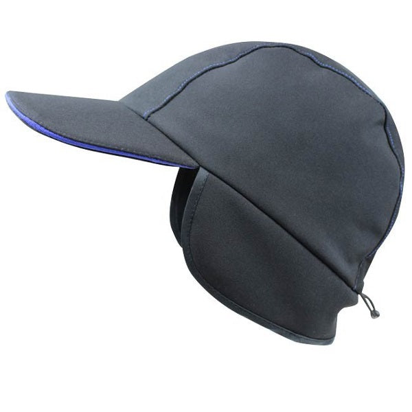 Gorra softshell con calentador de orejas negro