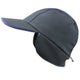 Gorra softshell con calentador de orejas negro