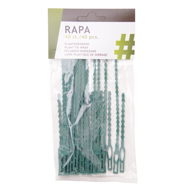 Lazos para plantas de rapa 17cm 50 piezas
