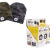 Gorro comando tejido color camuflaje con lámpara LED.
