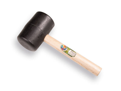Mm eurotool producten rubberhamer nr 9 hard 2 kg 90 shore met steel