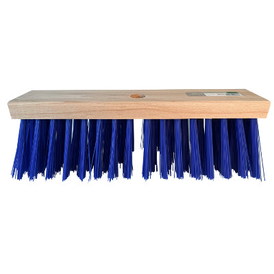 Mm eurotool producten stalbezem pvc blauw zichtbare vezellengte 110mm 36cm fsc