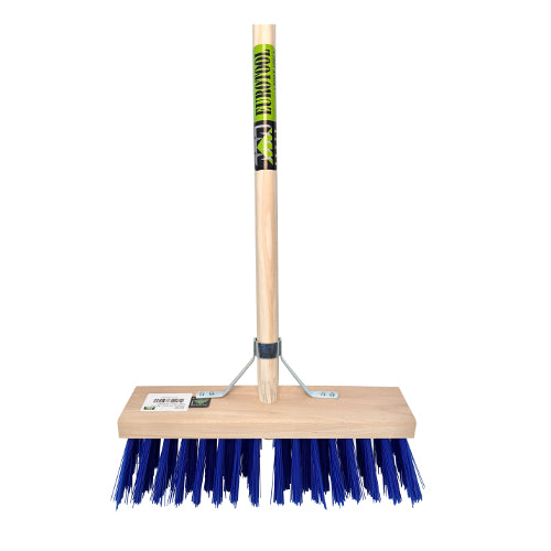 Scopa da stalla Eurotool mm PVC blu 36cm manico FSC 150cm porta bastone