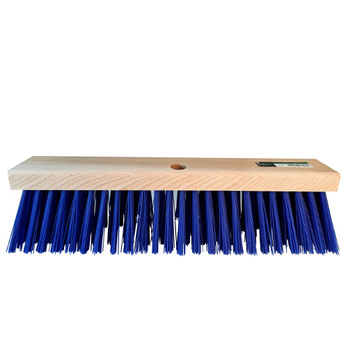 Mm eurotool producten stalbezem pvc blauw zichtbare vezellengte 110mm 45cm fsc
