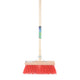 Mm eurotool producten bezem fsc 35cm kunstvezel rood mm plussteel 150cm plusstokhouder