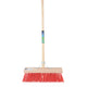 Mm eurotool producten bezem fsc 41cm kunstvezel rood mm plussteel 150cm plusstokhouder
