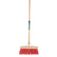Mm eurotool producten bezem fsc 29cm kunstvezel rood mm plussteel 150cm plusstokhouder