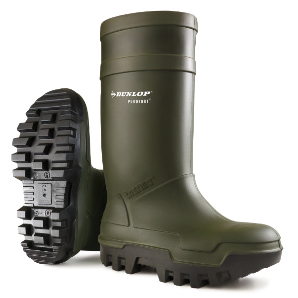 Dunlop c662933 thermo + purofort s5 full safety groen - maat 43 (uk9) - 15.032.047.09