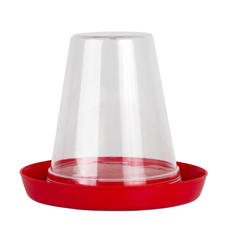 Bebedero para pollitos Olba transparente con bandeja inferior 600ml