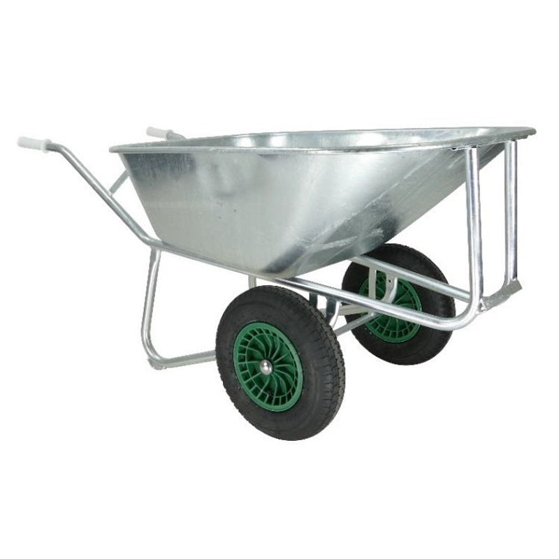 Carretilla Fort contenedor acero 230l base galvanizada 2