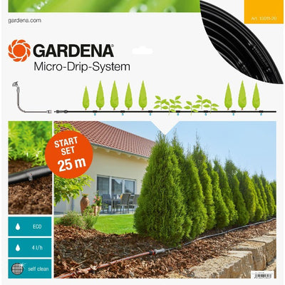 Set iniziale del sistema Gardena micro drip per piante in filari da 15 m
