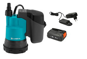 Set pompa sommersa a batteria Gardena 20002 trasparente 18v p4a