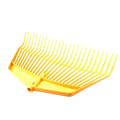 Mm eurotool jumbo leaf rake mm 60cm yellow plastic loose