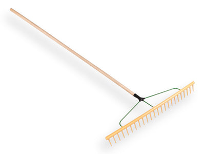 Mm eurotool rastrillo poli 24t con borde nivelador 94cm con mango 160cm