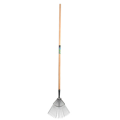 Mm eurotool producten gazonhark mm prof 20tds rond met steel 160cm