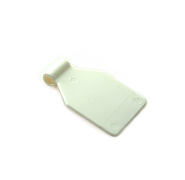 Producten kunststof prijsschild 27x27mm tbv blisterhaak