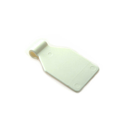 Protector de precios de plástico 27x27mm para gancho blister | 50 piezas