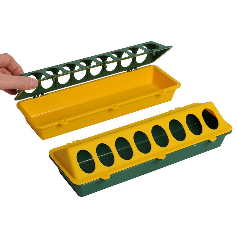 Olba productos comedero para pollitos plástico 30cm amarillo-verde