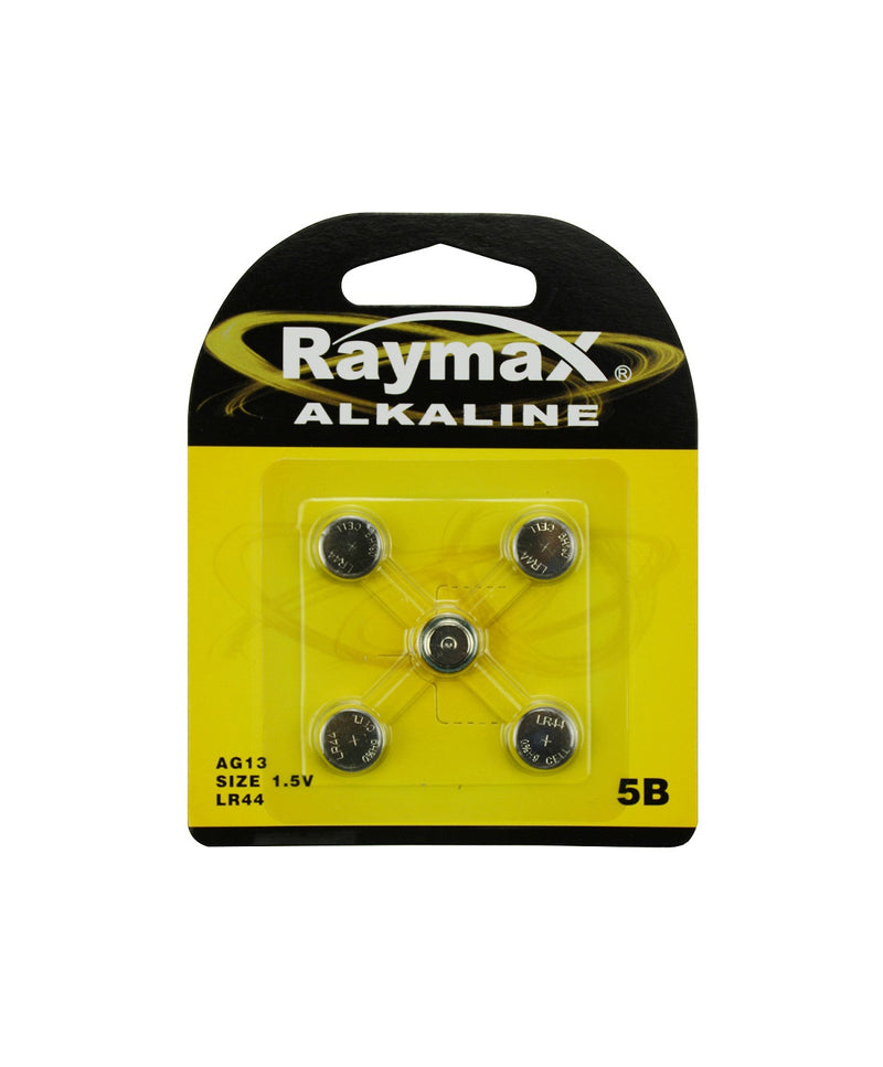 Batteria a bottone Raymax Products 1 5 V AG13LR44 5 pezzi