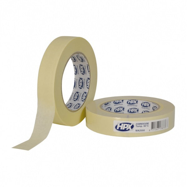 Cinta adhesiva Hpx 60°c | blanco crema | 19 mm x 50 m - ma1950 - ma1950