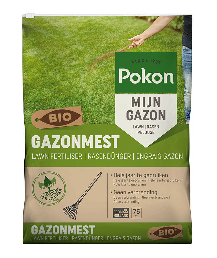 Abono para césped pokon bio para 75m2 5kg