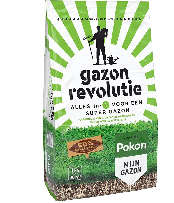 Pokon revolución del césped 4kg para 80m2