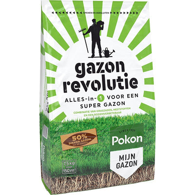 Pokon revolución del césped 75kg para 150m2