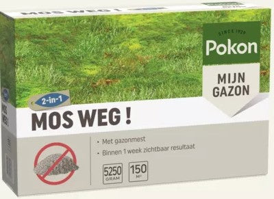 Pokon moss allontana 525 kg per 150 m2
