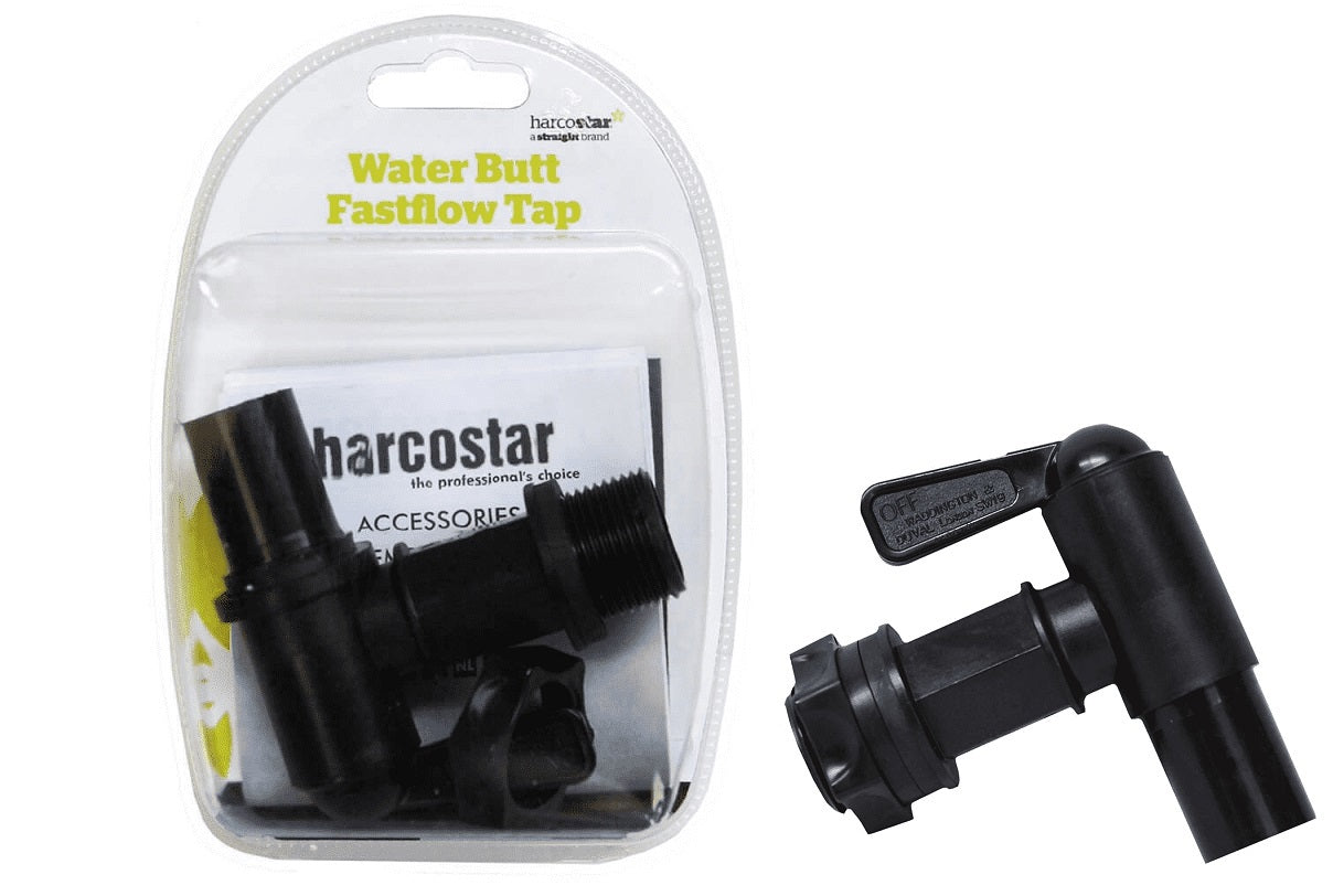 Harcostar rain barrel high-speed tap black