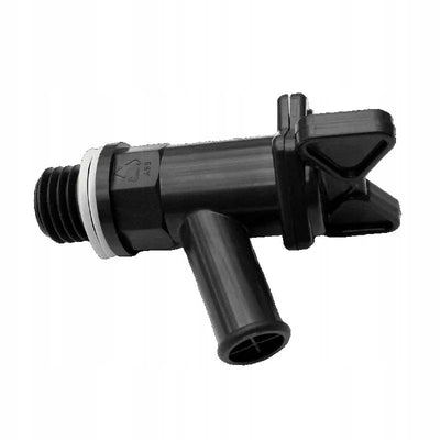Roto Products grifo de lluvia para barril negro grande