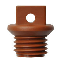 Roto productos tapón de lluvia marrón