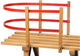 Schienale in plastica per slitta in legno