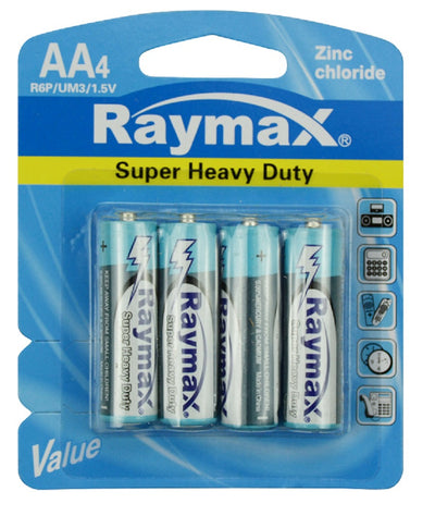 Raymax battery penlite r6p zinc aa15v %c3%a0 4 pcs