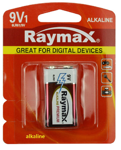 Raymax battery alkaline 6lr61 e 9v x1pc